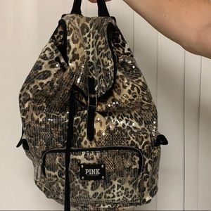 Sequinced Cheetah Victoria’s Secret Backpack
